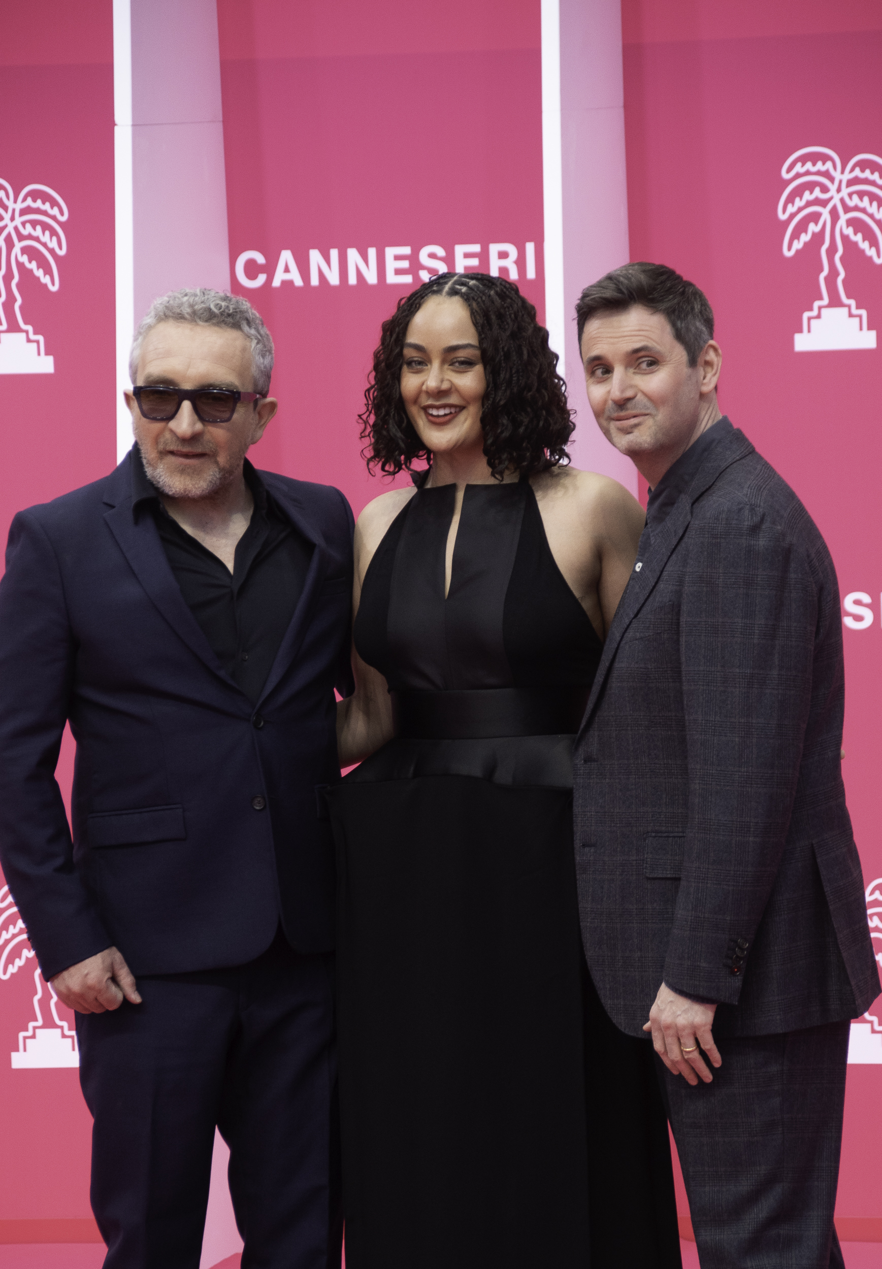 — france cannes tv series festival canneseries 9th canneseries festival 25 04 2026 izuka hoyle and matt charman and eddie marsan